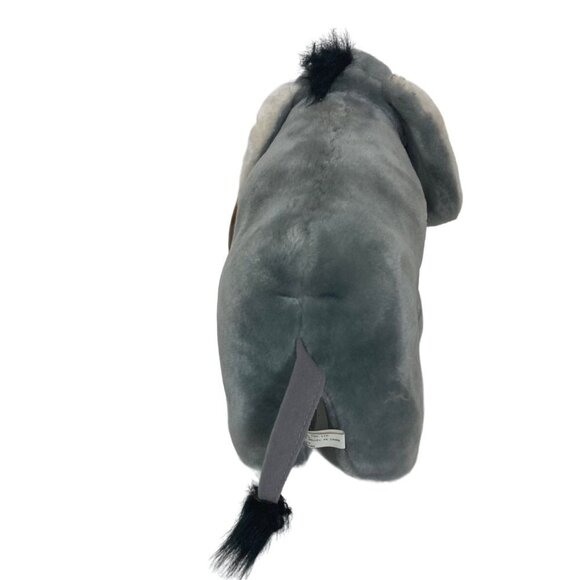 Fundamental Too Squeezems Edgar Elephant Plush 1987 Works 18in Korea with Tag - Picture 5 of 11